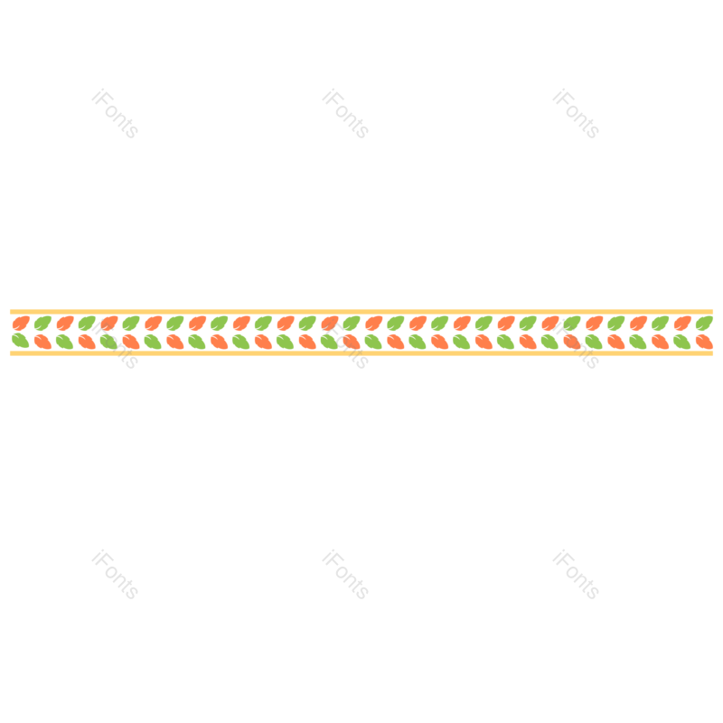 叶子图片,线条元素,简约PNG,彩色免抠素材